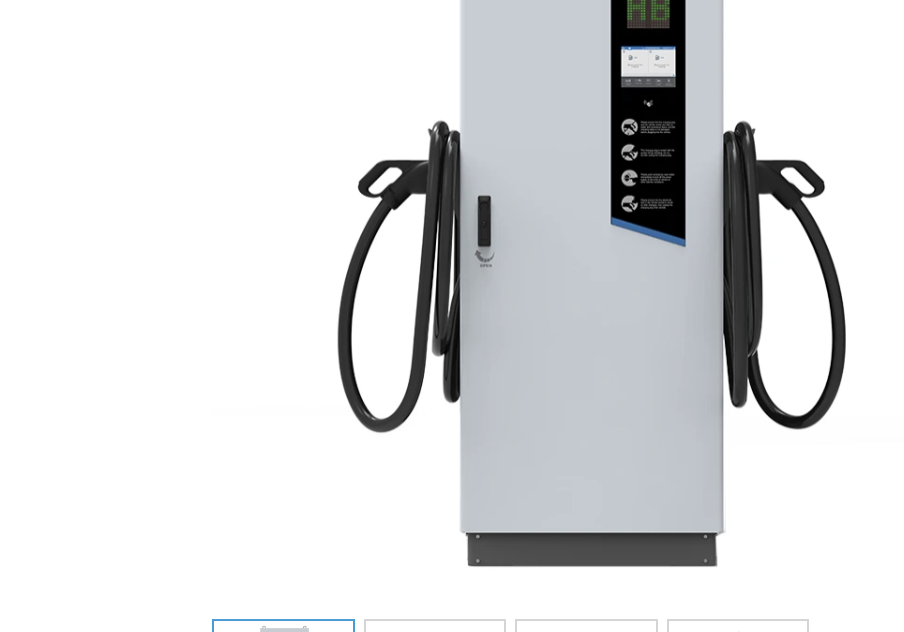 A white and black electric car charger